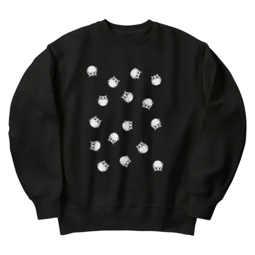 ねこあざらしだらけ Heavyweight Crew Neck Sweatshirt