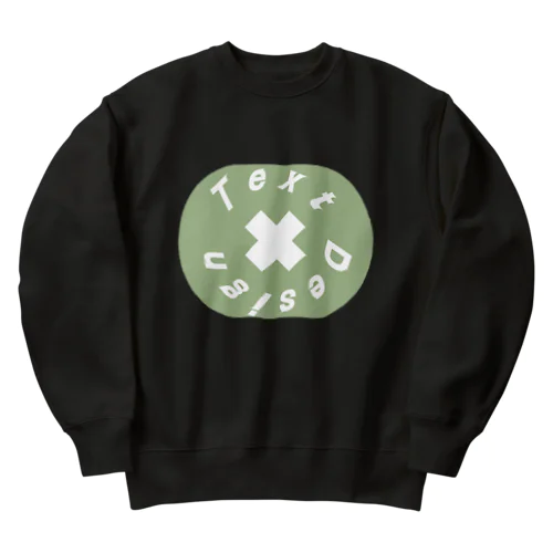 テキストデザイン Heavyweight Crew Neck Sweatshirt