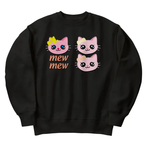 こねこのミューミュー Heavyweight Crew Neck Sweatshirt