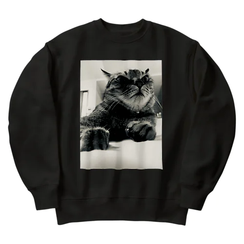 しんやねこ Heavyweight Crew Neck Sweatshirt