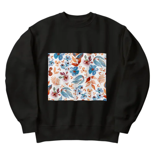 大人かわいい花柄 Heavyweight Crew Neck Sweatshirt