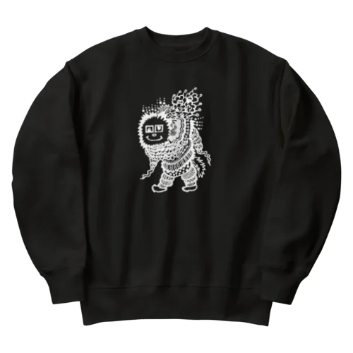 もじゃとげくん 白線 Heavyweight Crew Neck Sweatshirt