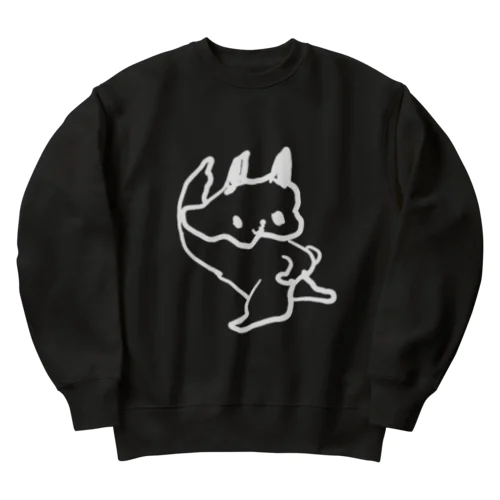 うし　とくいげ　白線 Heavyweight Crew Neck Sweatshirt