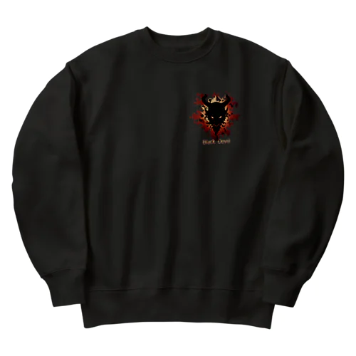 【Black Devil】01 Heavyweight Crew Neck Sweatshirt