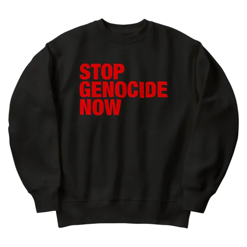 STOP GENOCIDE NOW ヘビーウェイトスウェット