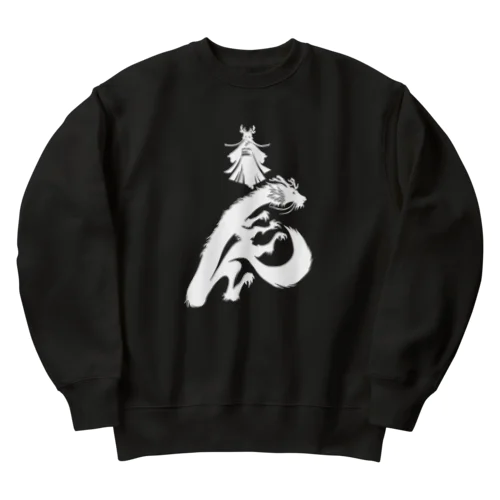 辰年辰姫ホワイト Heavyweight Crew Neck Sweatshirt