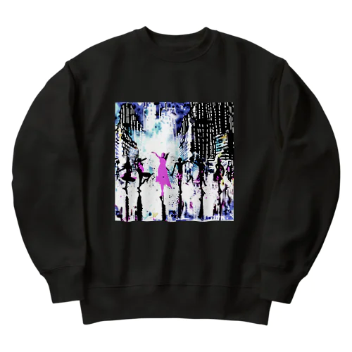 new york dancer Heavyweight Crew Neck Sweatshirt