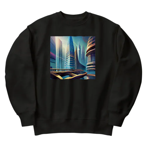 ジオメトリック都市 Heavyweight Crew Neck Sweatshirt