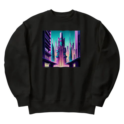 サイバーパンク都市 Heavyweight Crew Neck Sweatshirt