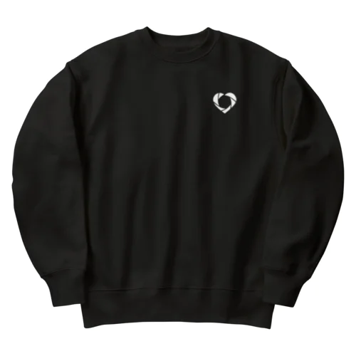 ココロのシャッター_白 Heavyweight Crew Neck Sweatshirt