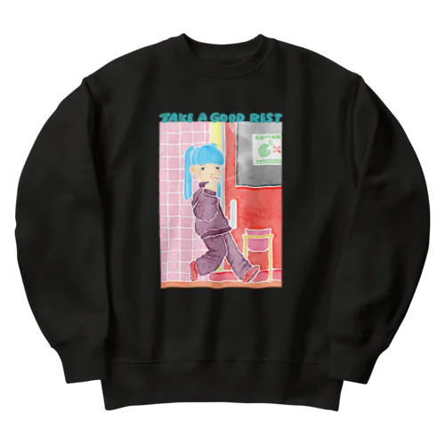 休憩が大事 Heavyweight Crew Neck Sweatshirt