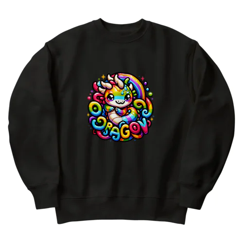 虹色どらごん Heavyweight Crew Neck Sweatshirt