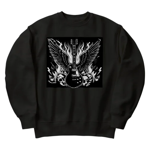 ロックギター Heavyweight Crew Neck Sweatshirt