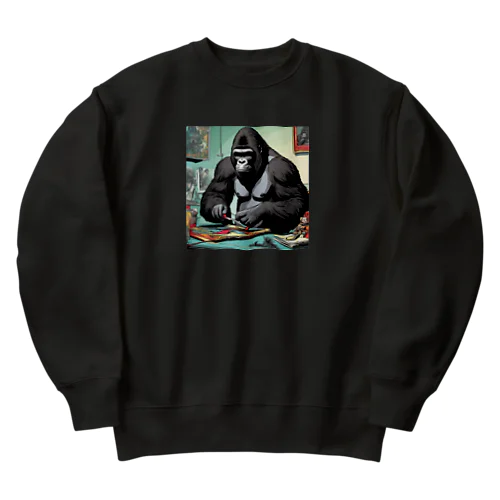 作業ゴリラ Heavyweight Crew Neck Sweatshirt