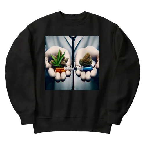 カンナビスグッズ ② Heavyweight Crew Neck Sweatshirt