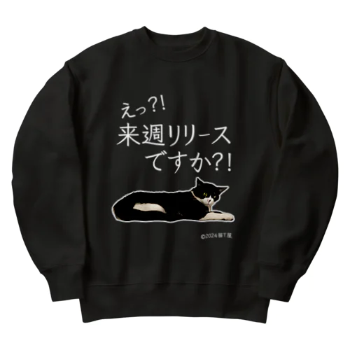 IT系猫 ・来週リリースですか / ヘビーウェイトスウェット Heavyweight Crew Neck Sweatshirt