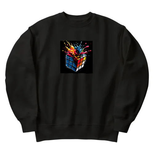 カラーバースト・キュービカル Heavyweight Crew Neck Sweatshirt