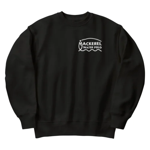 MACKEREL（ホワイト）片面プリント Heavyweight Crew Neck Sweatshirt