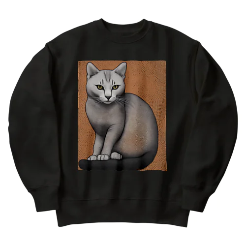 hairless cat 001 Heavyweight Crew Neck Sweatshirt