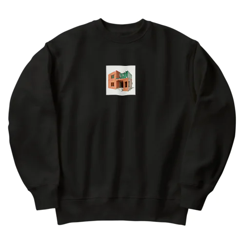 廃墟 1 Heavyweight Crew Neck Sweatshirt