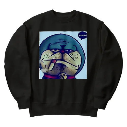 ドラえもん風　ワルエモン Heavyweight Crew Neck Sweatshirt