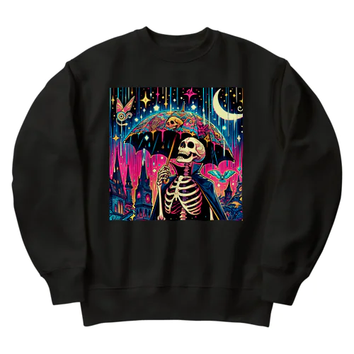 骸骨紳士シリーズ　おニューの傘 Heavyweight Crew Neck Sweatshirt