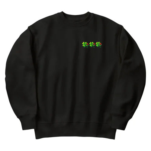 幸せを運んで来たテントウムシくん Heavyweight Crew Neck Sweatshirt