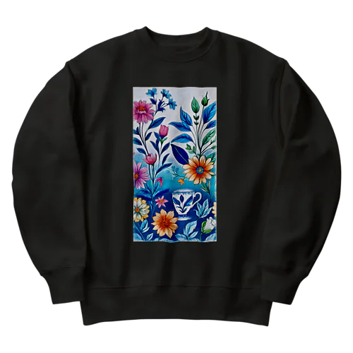 𝕿𝖍𝖊 𝕱𝖑𝖔𝖜𝖊𝖗 𝕻𝖔𝖊𝖙𝖗𝖞 𝕮𝖚𝖕 Heavyweight Crew Neck Sweatshirt