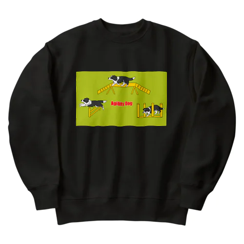 アジリティーボーダーコリー Heavyweight Crew Neck Sweatshirt