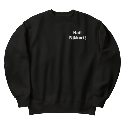 Hai!Nikkori!（はい！にっこり！） Heavyweight Crew Neck Sweatshirt