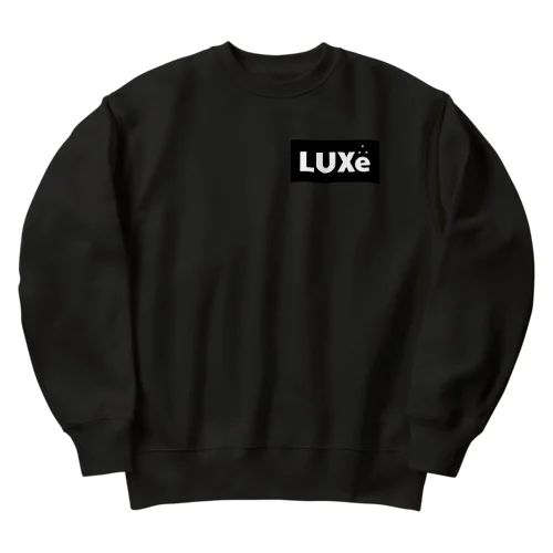 LUXe black Heavyweight Crew Neck Sweatshirt