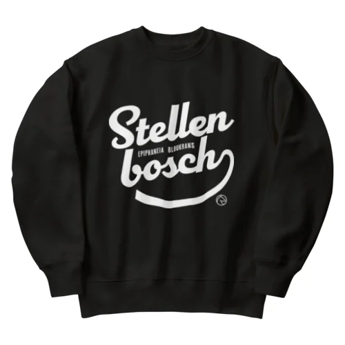 ステレンボッシュ（タイポグラフィWHITE） Heavyweight Crew Neck Sweatshirt