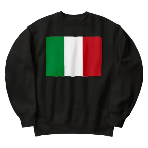 イタリアの国旗 Heavyweight Crew Neck Sweatshirt