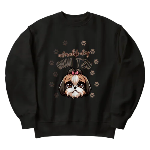 adorable dog　SHIH TZU　（シーズー） Heavyweight Crew Neck Sweatshirt