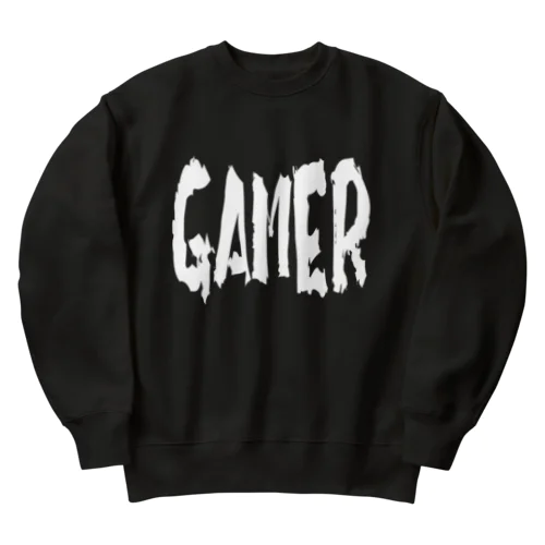 GAMER(白) Heavyweight Crew Neck Sweatshirt