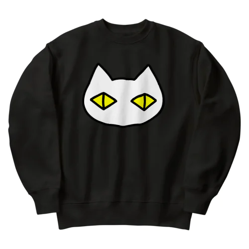 黒猫ボディーガード まもられているほう 002 Heavyweight Crew Neck Sweatshirt