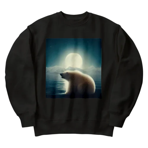 シロクマ ロンリー Heavyweight Crew Neck Sweatshirt