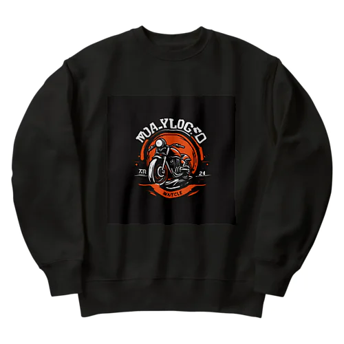 MAYCYCLE - バイク文化の新風を告げるオートバイロゴ Heavyweight Crew Neck Sweatshirt