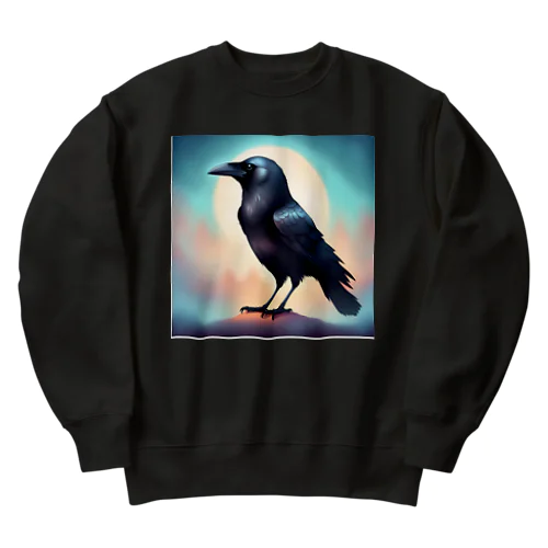 Night Crow Heavyweight Crew Neck Sweatshirt