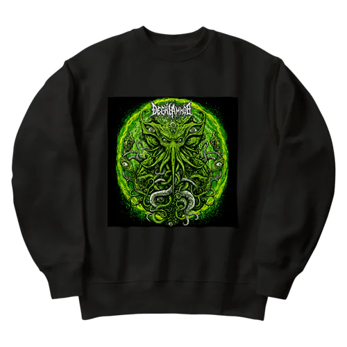 クトゥルフ神話ヨグ=ソトースデスメタル風 Heavyweight Crew Neck Sweatshirt