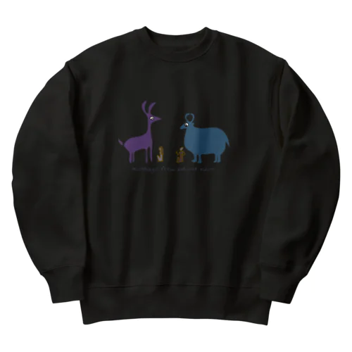 ジャッカルと牛 Heavyweight Crew Neck Sweatshirt