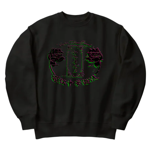 電脳チャイナパトロール（バグ） Heavyweight Crew Neck Sweatshirt