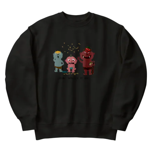 こ鬼の節分 Heavyweight Crew Neck Sweatshirt