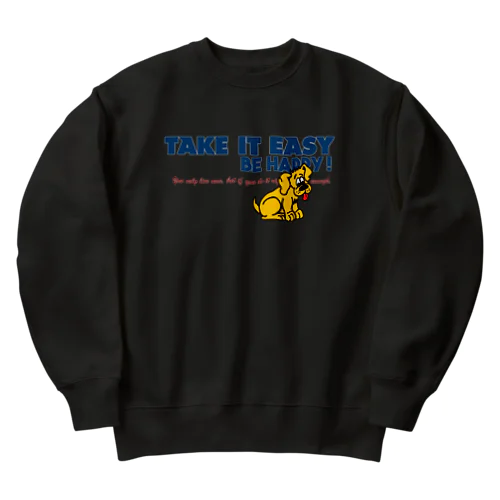 TAKE IT EASY Heavyweight Crew Neck Sweatshirt