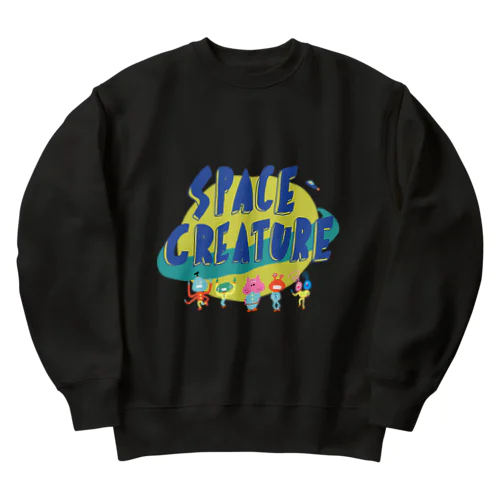 Space creature Heavyweight Crew Neck Sweatshirt