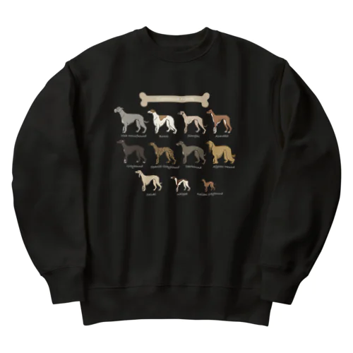 Sighthound Friends(濃色推奨) Heavyweight Crew Neck Sweatshirt