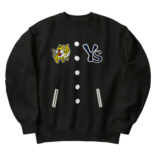 ゆるスタジャン柄(とら） Heavyweight Crew Neck Sweatshirt