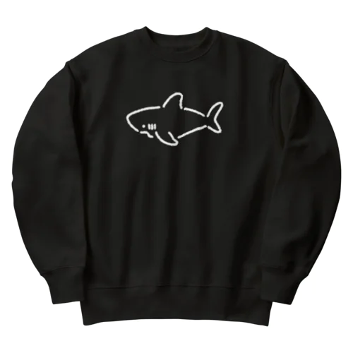 わりとシンプルなサメ2021白線 Heavyweight Crew Neck Sweatshirt
