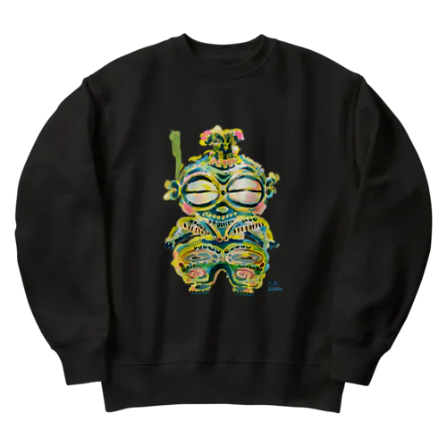 げもげも土偶 Heavyweight Crew Neck Sweatshirt