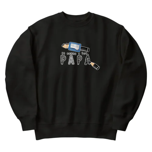 ちびた鉛筆 PAPA*D Heavyweight Crew Neck Sweatshirt